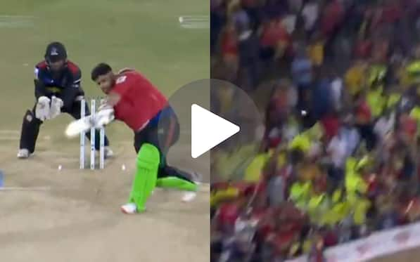 [Watch] Azam Khan Hits A Virat Kohli-esque Six Before Getting Dismissed By Ex-Pakistan U 19 Captain In CPL 2024